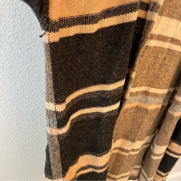 VINCE Textured Striped Wool/Cashmere Blend Cardigan - Picture 7 of 12